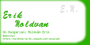 erik moldvan business card